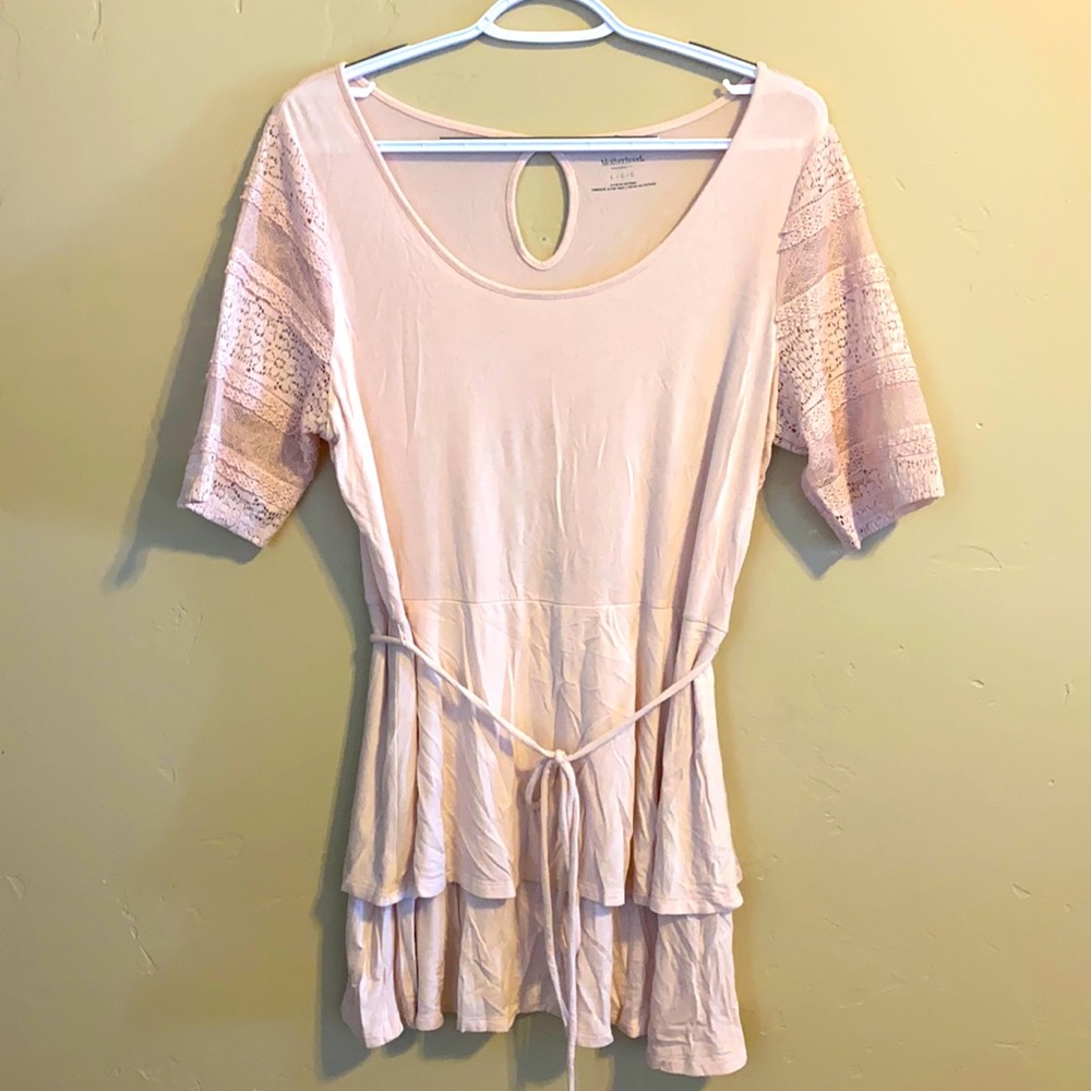 Motherhood Maternity pink blouse, size L, great condition